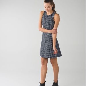 LULULEMON &go Til Dawn Dress, Deep Dive Black, 8